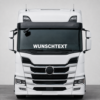 LKW Scheibenaufkleber Wunschtext | 60 bis 180cm | gerade | ab 9,99€