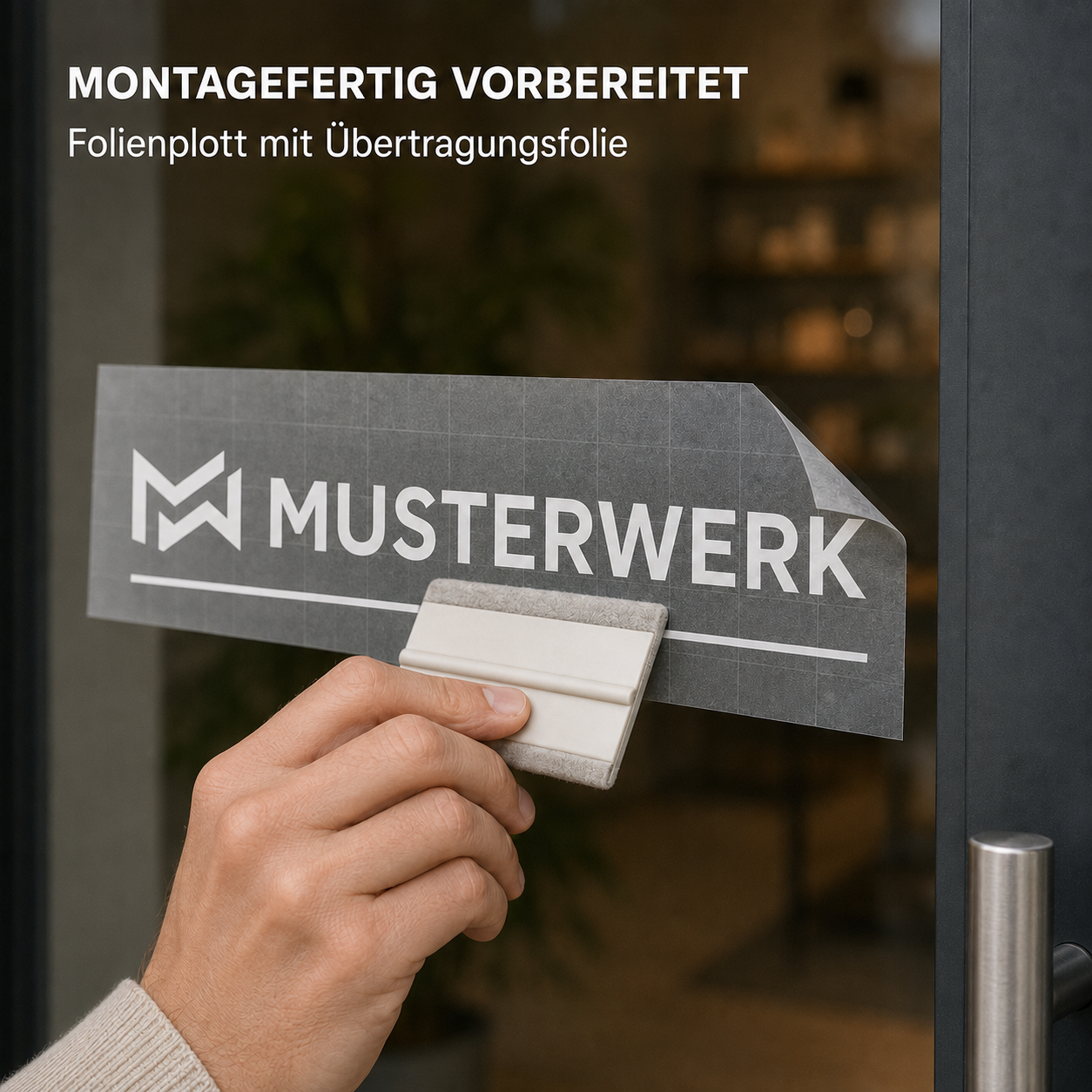 Firmenlogo-Aufkleber als Folienplott – bis 2 Farben | ab 24,99€