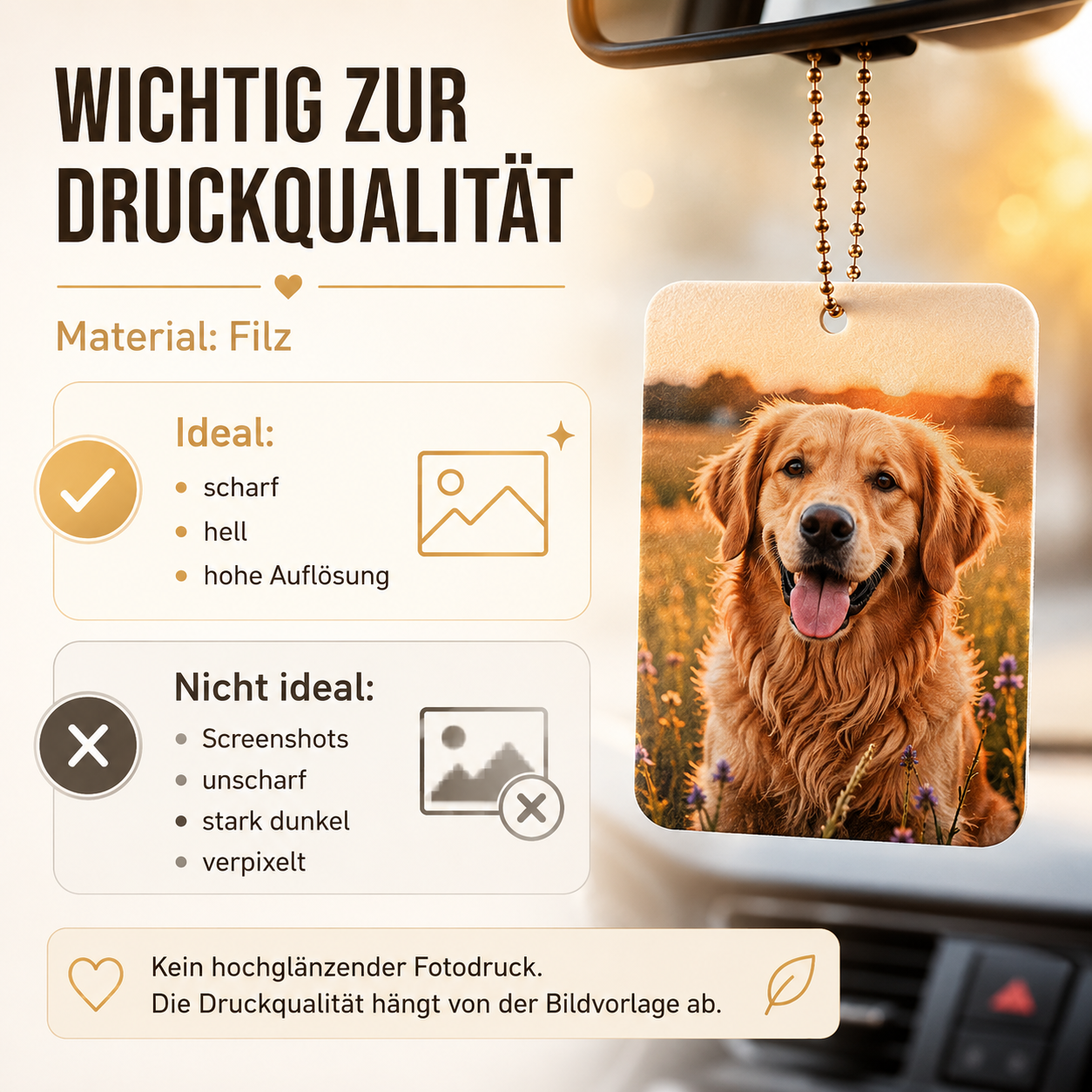 Lufterfrischer "WUNSCHMOTIV" | Kreis | ab 9,99€