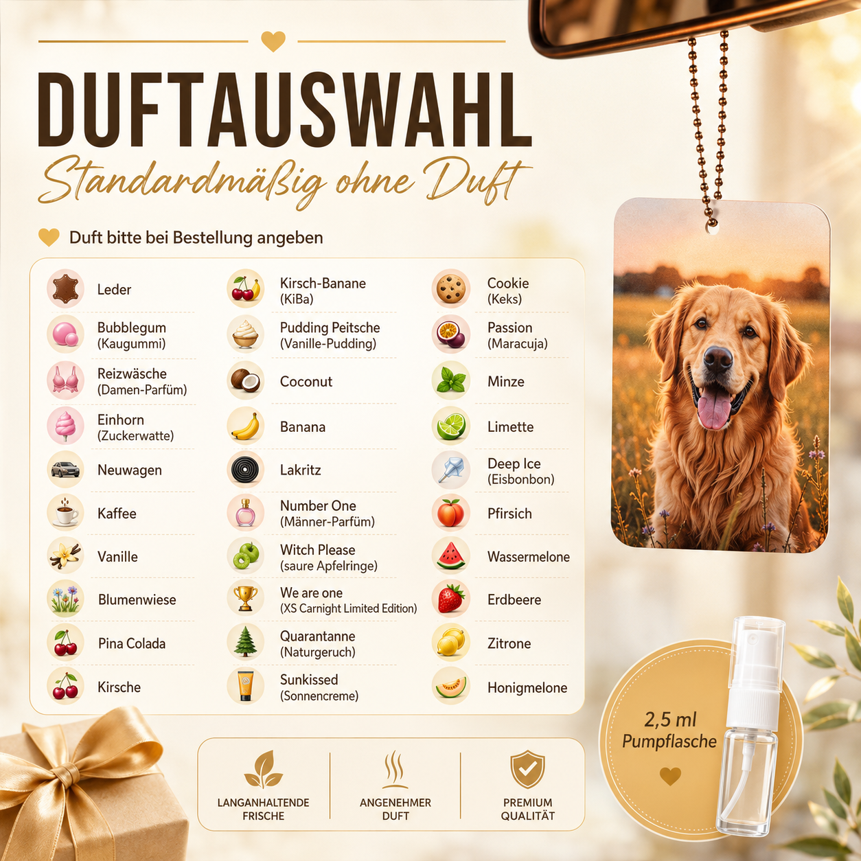 Lufterfrischer "WUNSCHMOTIV" | Diamant | ab 9,99€