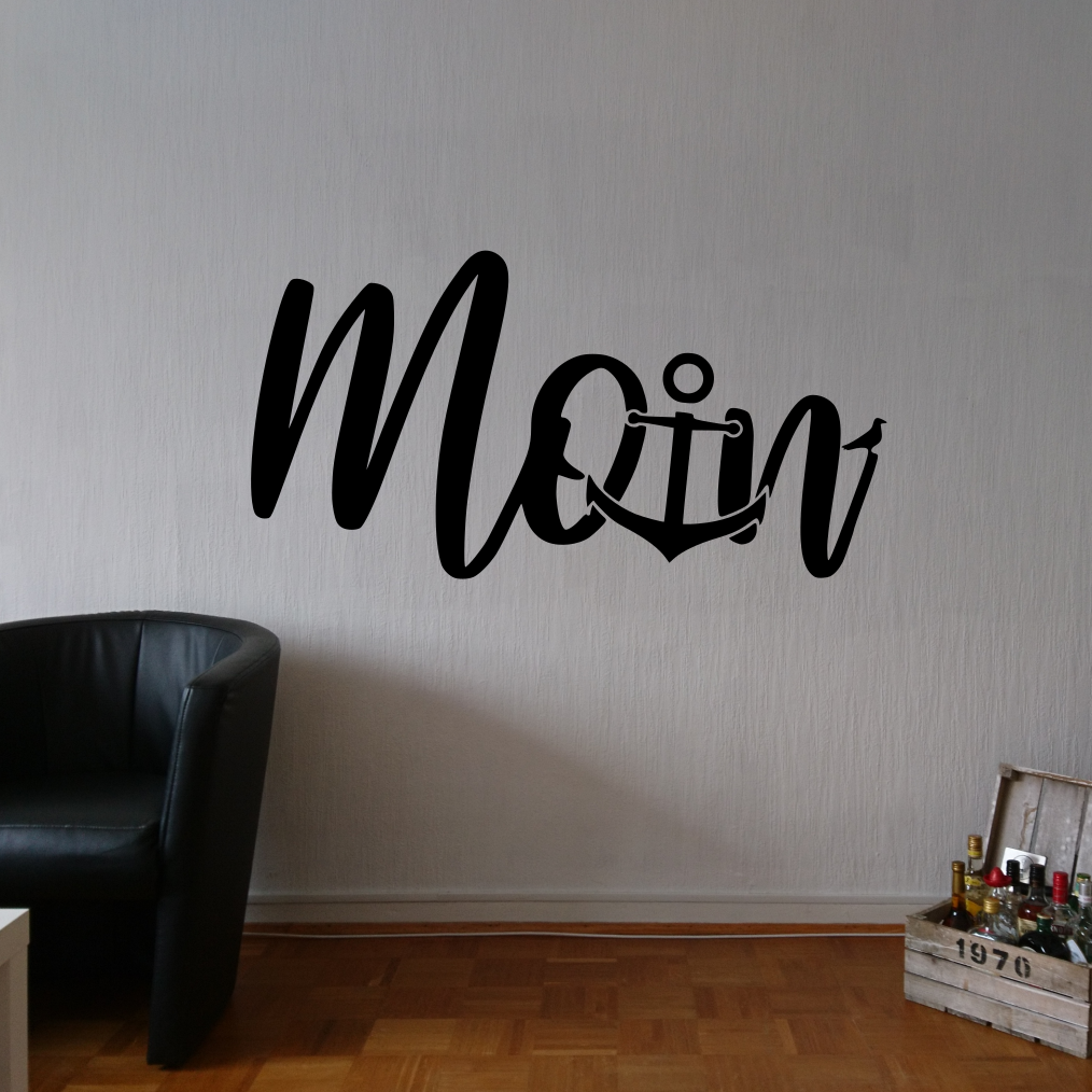 Wandtattoo "MOIN" | mit Anker | ab 5,99€