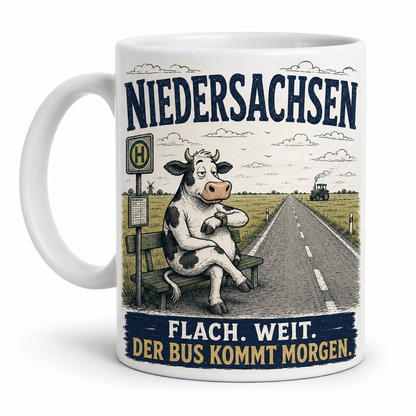 Heimat mit Humor – Bundesländer-Tasse mit frechen Sprüchen