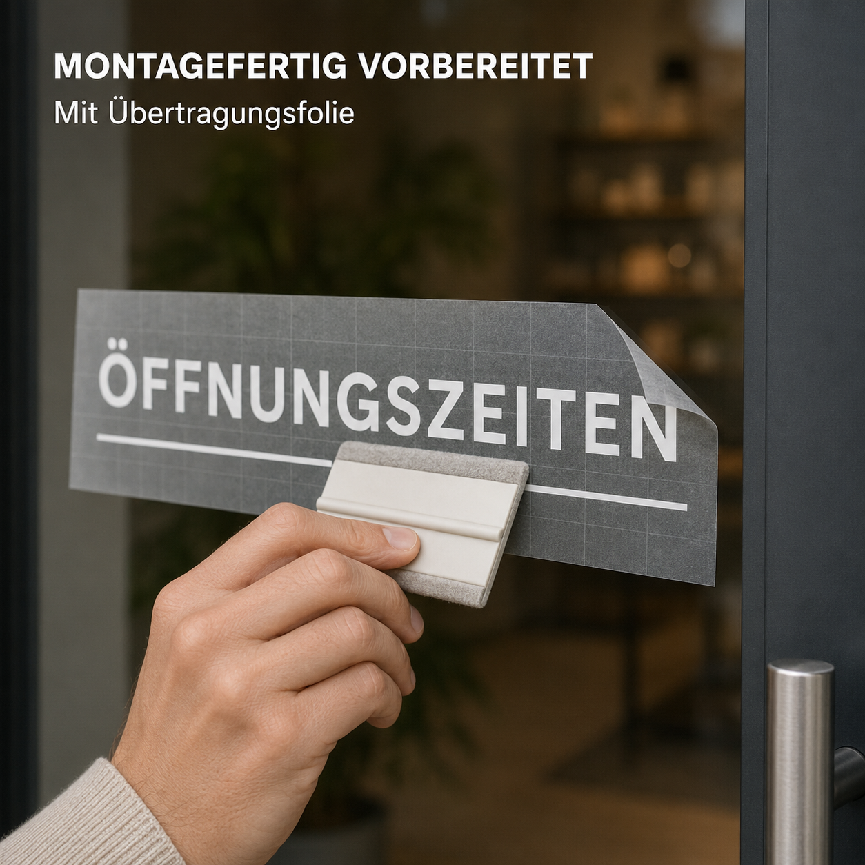 Öffnungszeiten-Aufkleber individuell | für Tür, Fenster & Schaufenster | ab 14,90€