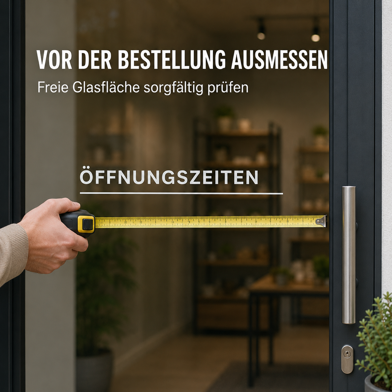 Öffnungszeiten-Aufkleber individuell | für Tür, Fenster & Schaufenster | ab 14,90€