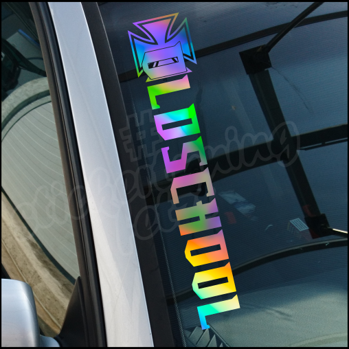 Aufkleber “OLDSCHOOL” | Effektfolie | ab 6,99€