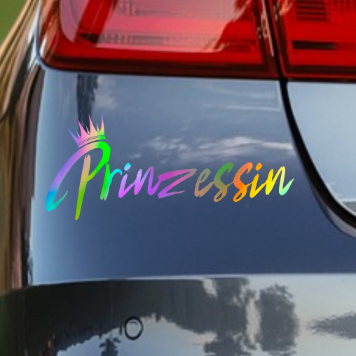 Aufkleber “PRINZESSIN” | Effektfolie | ab 5,99€
