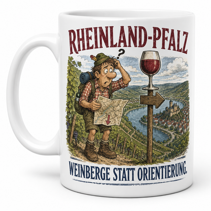 Heimat mit Humor – Bundesländer-Tasse mit frechen Sprüchen