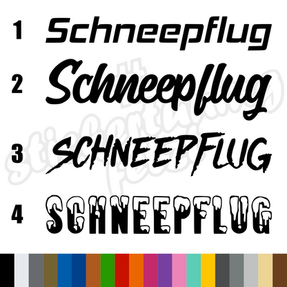 Aufkleber “SCHNEEPFLUG” | bis 60cm | ab 3,99€