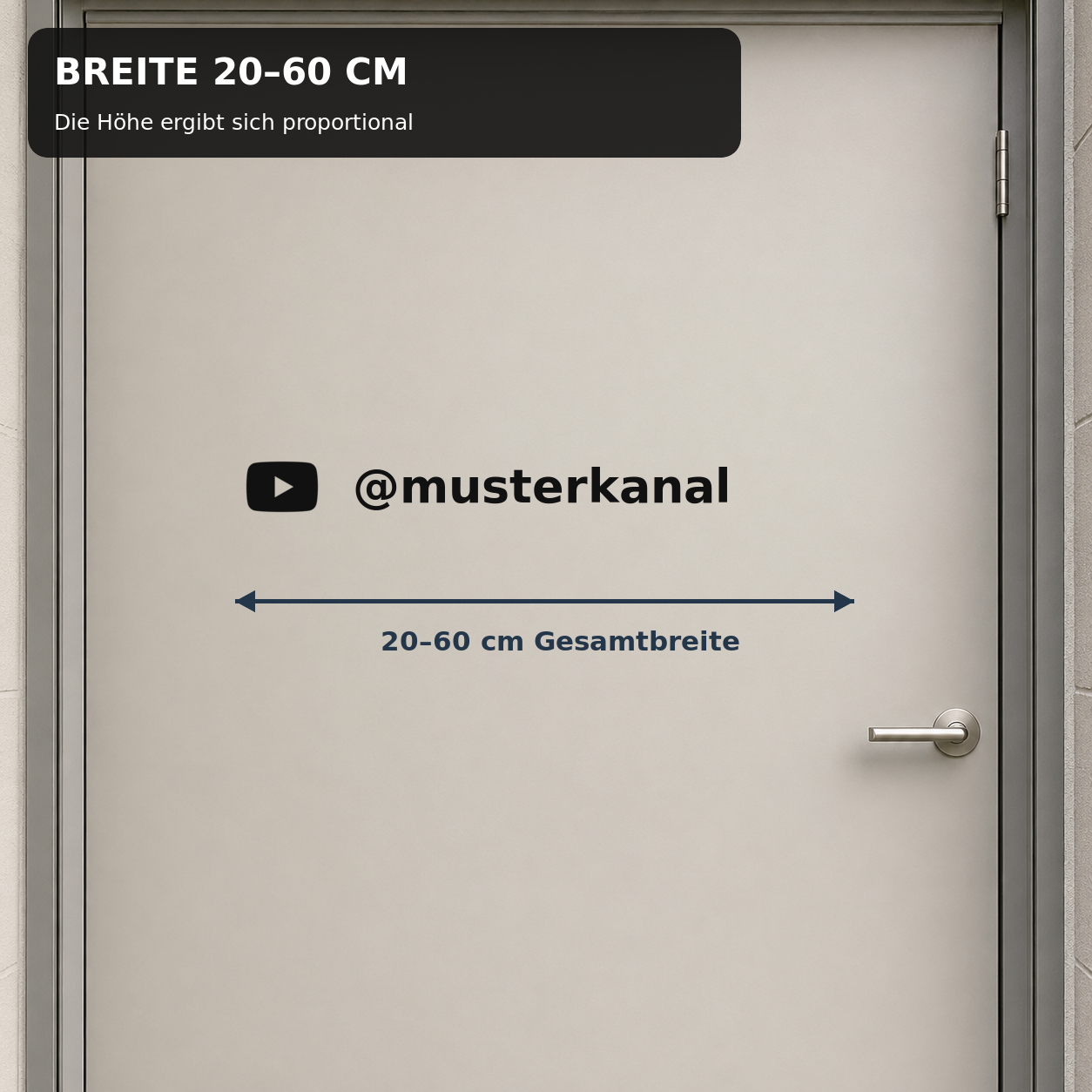 Social-Media-Aufkleber mit Benutzername – für Firmen | ab 6,90€