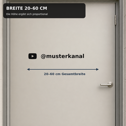 Social-Media-Aufkleber mit Benutzername – für Firmen | ab 6,90€