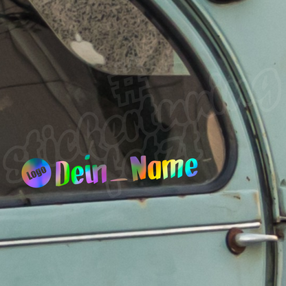 Autoaufkleber “SOCIAL MEDIA” | DEIN LOGO | Effektfolie | ab 5,99€