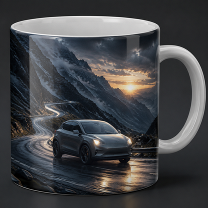 Fahrzeug-Tasse mit Wunschszene – dein Auto im Panorama-Druck | ab 29,90€