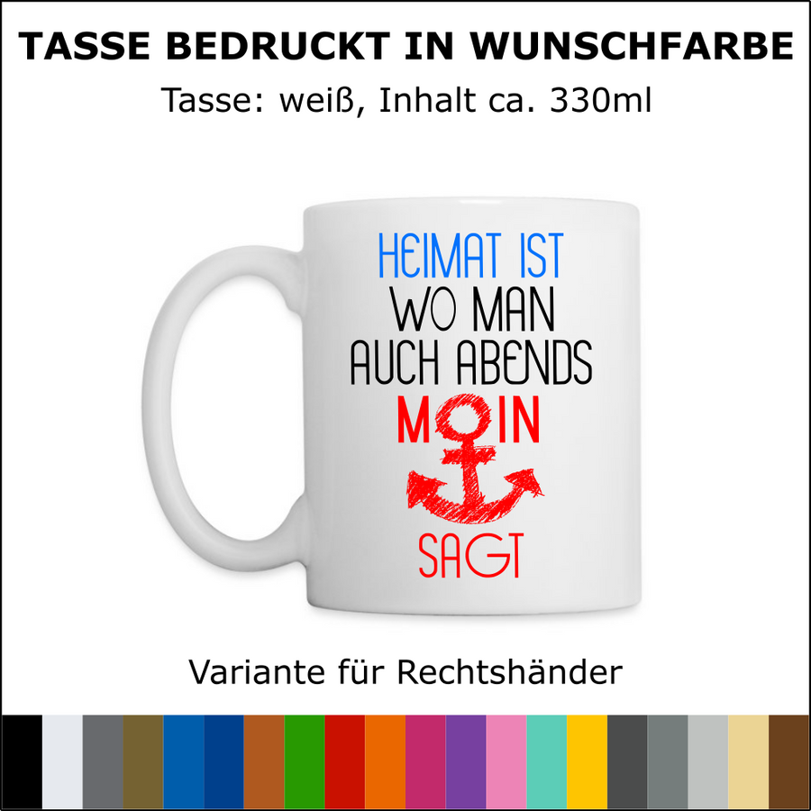 Keramiktasse “HEIMAT / MOIN" | ab 11,99€