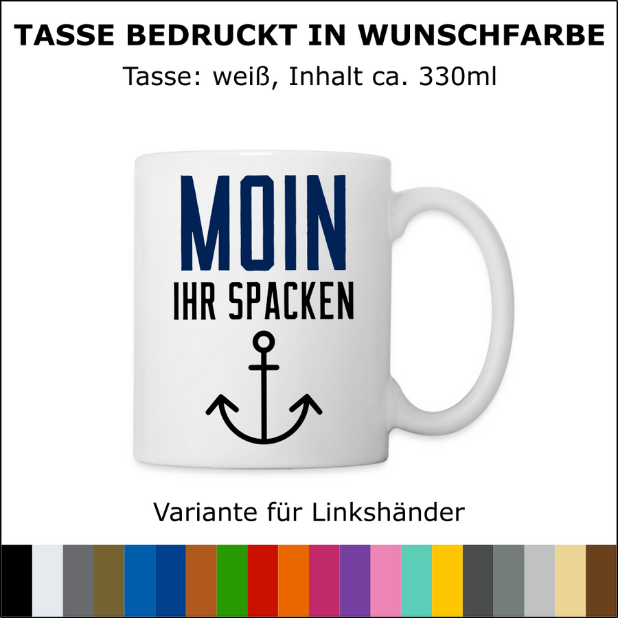 Keramiktasse “MOIN IHR SPACKEN" | ab 11,99€