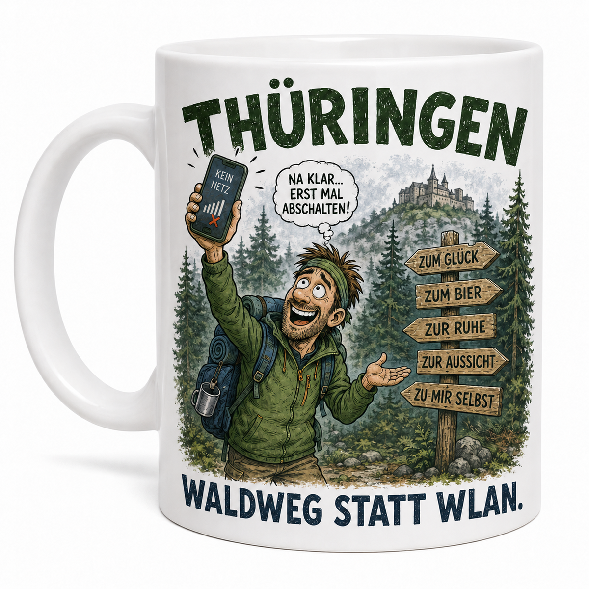 Heimat mit Humor – Bundesländer-Tasse mit frechen Sprüchen