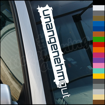Aufkleber “UNANGENEHM GUT” | bis 60cm | ab 4,99€