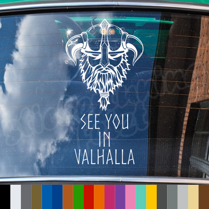 Aufkleber “SEE YOU IN VALHALLA” | bis 60cm | ab 19,99€