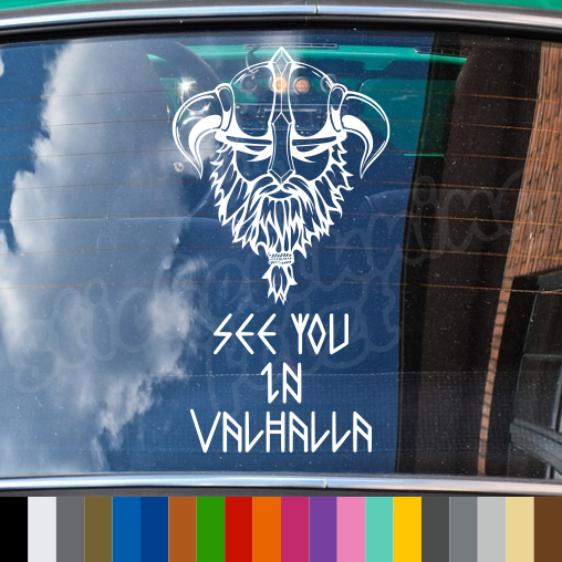 Aufkleber “SEE YOU IN VALHALLA” | bis 60cm | ab 19,99€