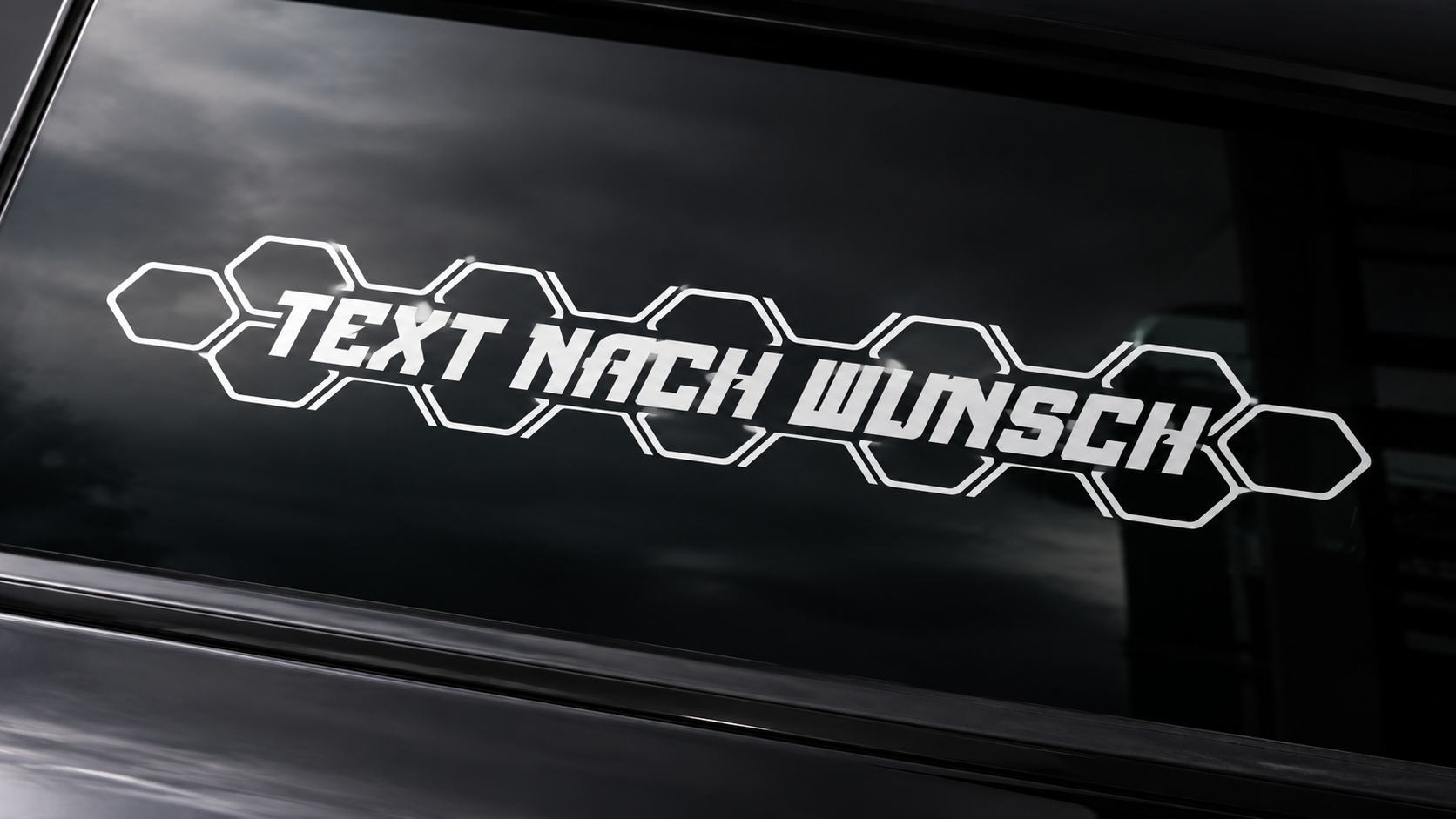 Waben Wunschtextaufkleber