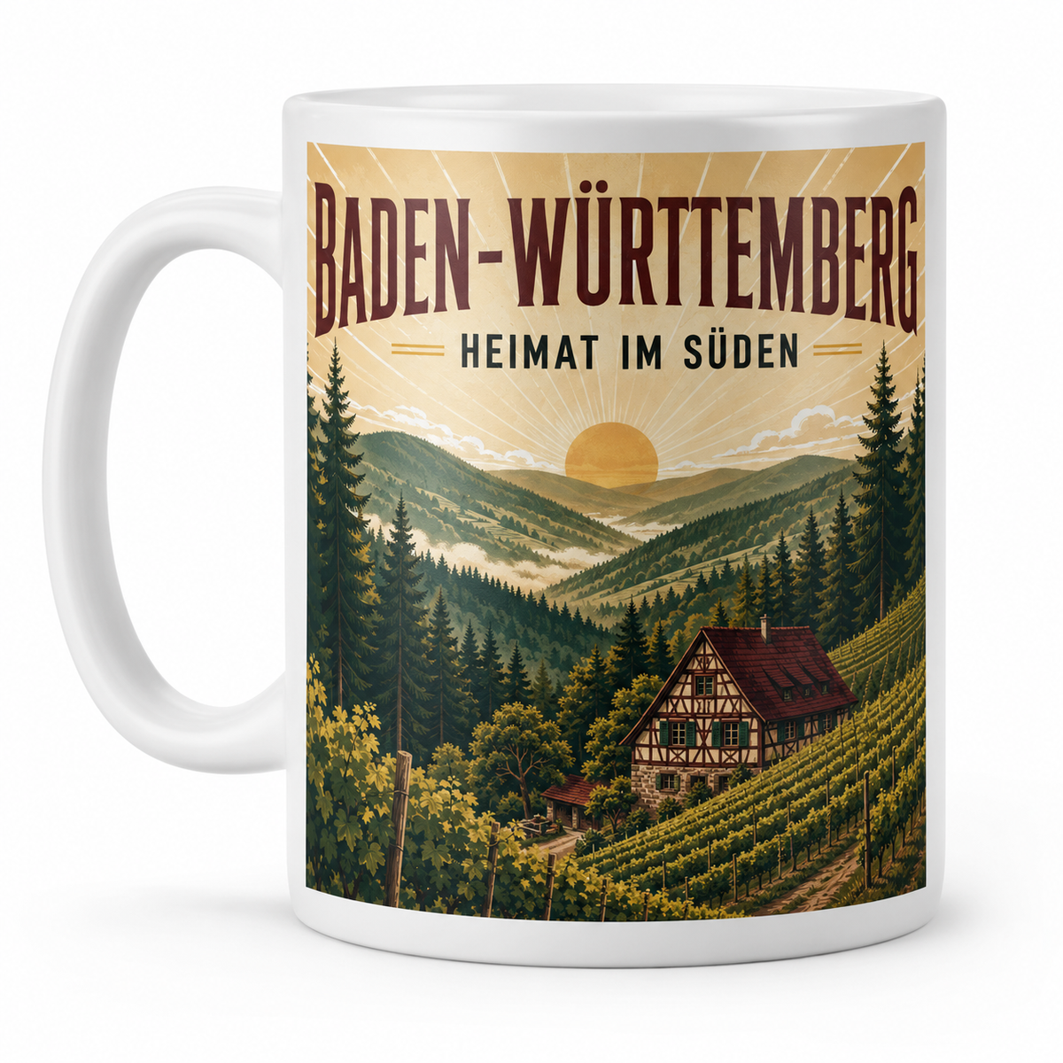 Heimattasse – 16 Bundesländer, glänzend oder matt