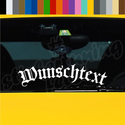 Aufkleber "WUNSCHTEXT" | bis 60cm | gebogen | ab 4,99€