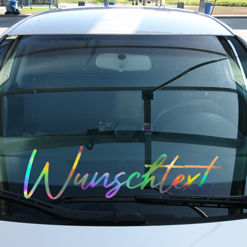 Aufkleber "WUNSCHTEXT" | Effektfolie | einzeilig | ab 5,99€