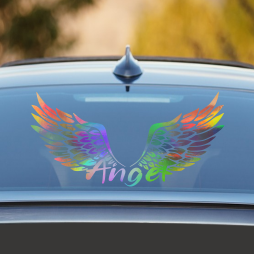 Aufkleber “ANGEL” | Effektfolie | 44x29cm