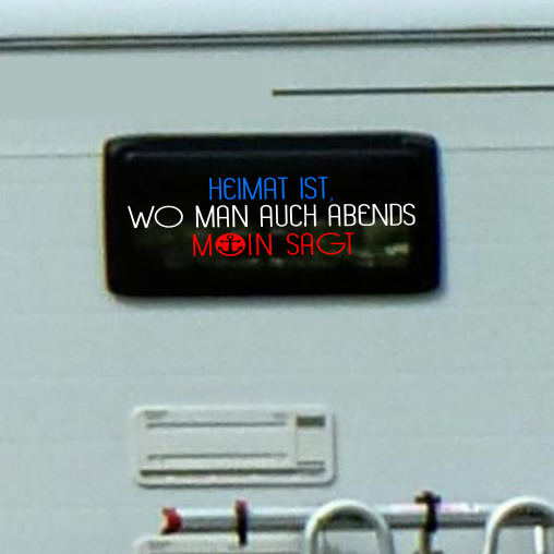 Aufkleber “HEIMAT” Schleswig-Holstein-Edition | mehrfarbig | ab 14,99€