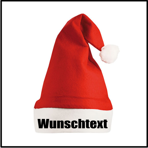 Weihnachtsmütze "Wunschtext"